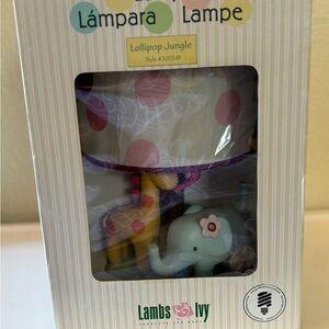 Lollipop Jungle Lamp with Elephant and Giraffe